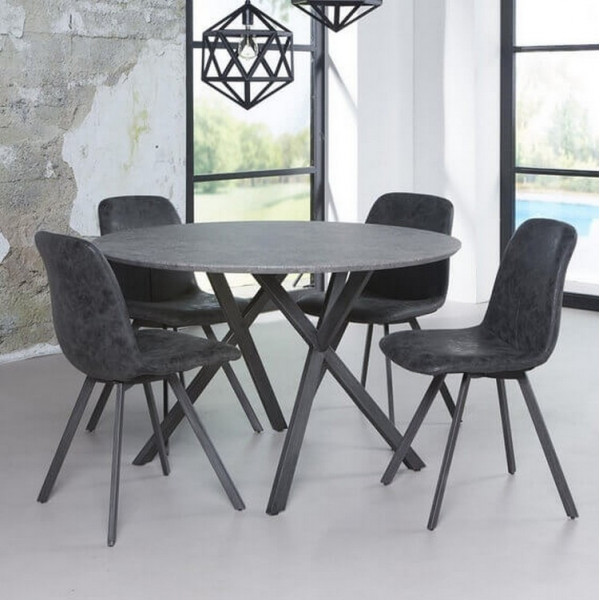 Chaise repas moderne simili cuir