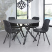 Chaise repas moderne simili cuir