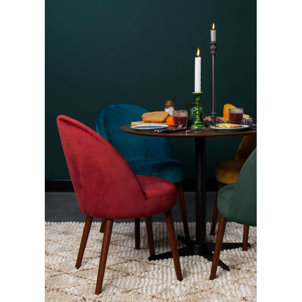 Stuhl Barbara rot und blau Dutchbone