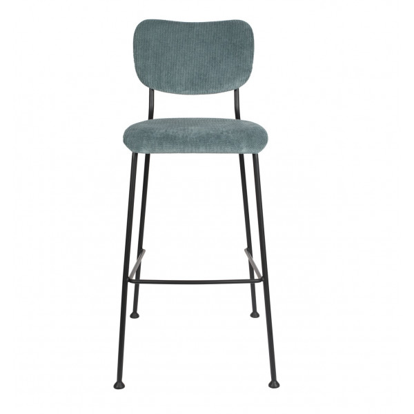 Tabouret de Bar Benson Zuiver bleu/gris