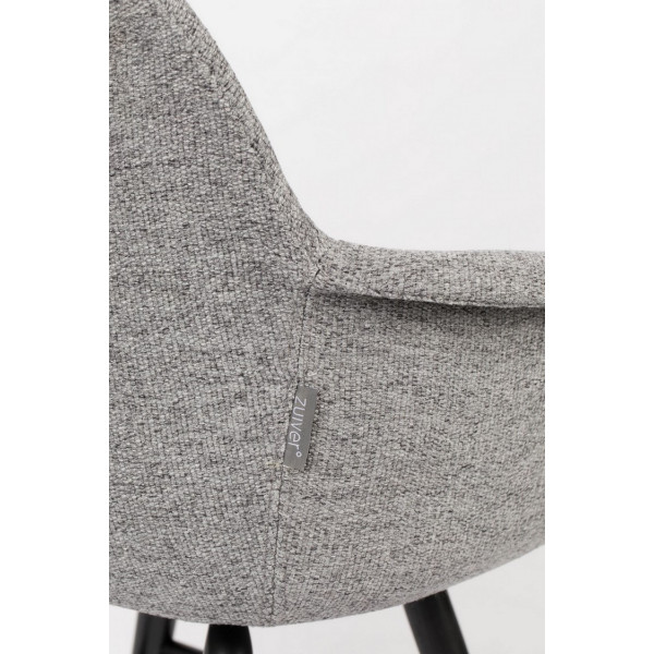 ALBERT KUIP SOFT - Fauteuil design tissu gris