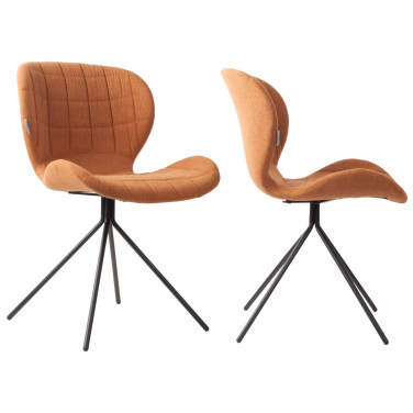 Chaise design OMG tissu camel Chaise design OMG tissu camel