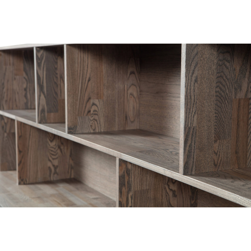 Gravure brown ash wood storage