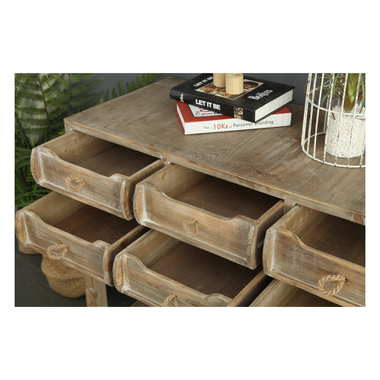 Wood console Provence 120 cm