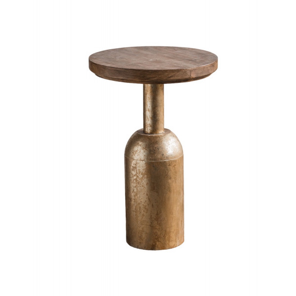 PLOT - Wood and gray Steel Coffee Table D41