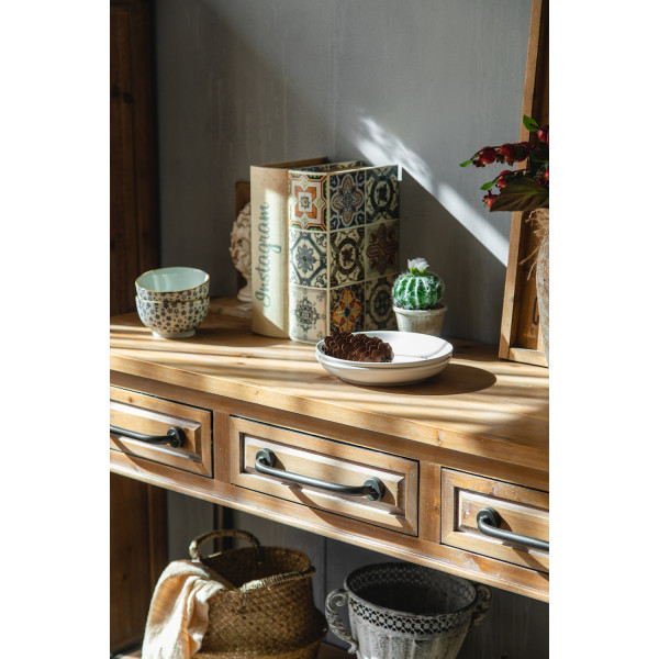 TOM - Console en bois et acier L 122