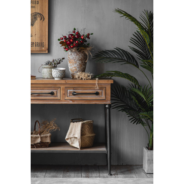 TOM - Console en bois et acier L 122