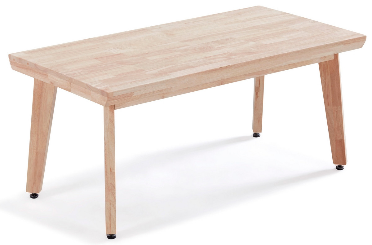 NORDIC - Table basse relevable bois clair L120