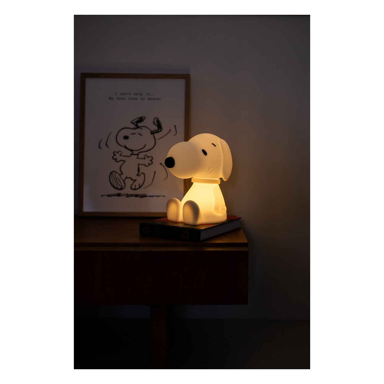 Lampada Da Scrivania Snoopy USB Ricaricabile - Mini Statuetta Con Licenza Ufficiale, Idea Regalo