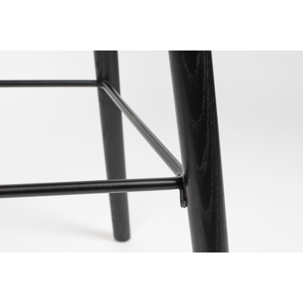 ALBERT KUIP - Lot de 2 tabourets de bar en polypropylène noir