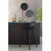 ALBERT KUIP - Lot de 2 tabourets de bar en polypropylène noir