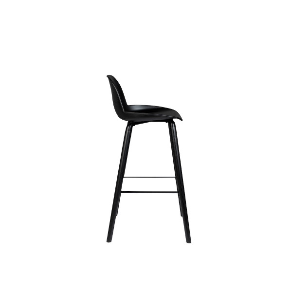 ALBERT KUIP - Lot de 2 tabourets de bar en polypropylène noir