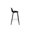ALBERT KUIP - Lot de 2 tabourets de bar en polypropylène noir