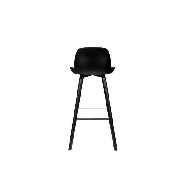 ALBERT KUIP - Lot de 2 tabourets de bar en polypropylène noir