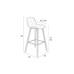 ALBERT KUIP - Lot de 2 tabourets de bar en polypropylène noir
