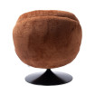 MEMENTO - Camel brown velvet armchair