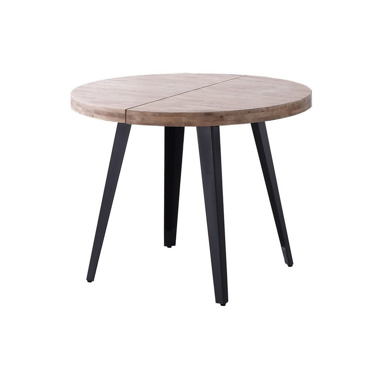 Ensemble Table Et 4 Chaises Repas MALAGA Design Giovanni Marchesi - Noir & Blanc, Plateau Verre, Pied Métal Gris