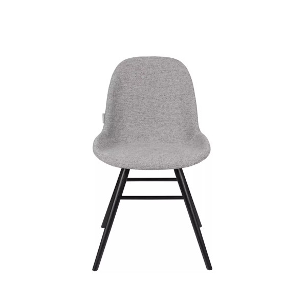 ALBERT KUIP SOFT - Lot de 2 chaises tissu gris