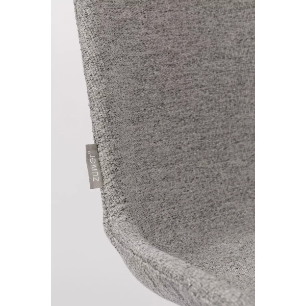 ALBERT KUIP SOFT - Lot de 2 chaises tissu gris