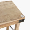 Folding console in light wood 170 cm