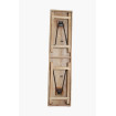Folding console in light wood 170 cm