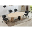 Tavolo da pranzo rotondo allungabile in legno120 - 160 - 200 cm LANDIA