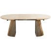 Tavolo da pranzo rotondo allungabile in legno120 - 160 - 200 cm LANDIA