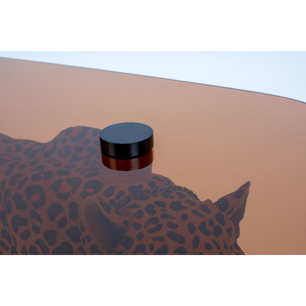 Ovaler Couchtisch mit Leopardenmuster - DOPE AS HELL