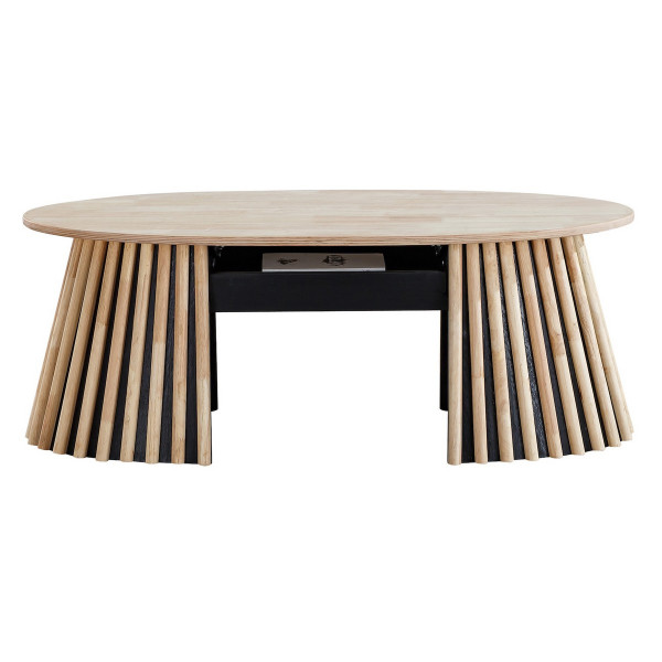 Mesa de centro elevable de madera ovalada de 120 cm LANDIA