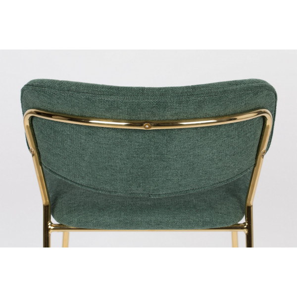 chaise bar vert or