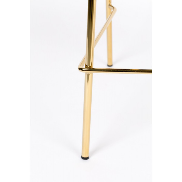 chaise bar vert or