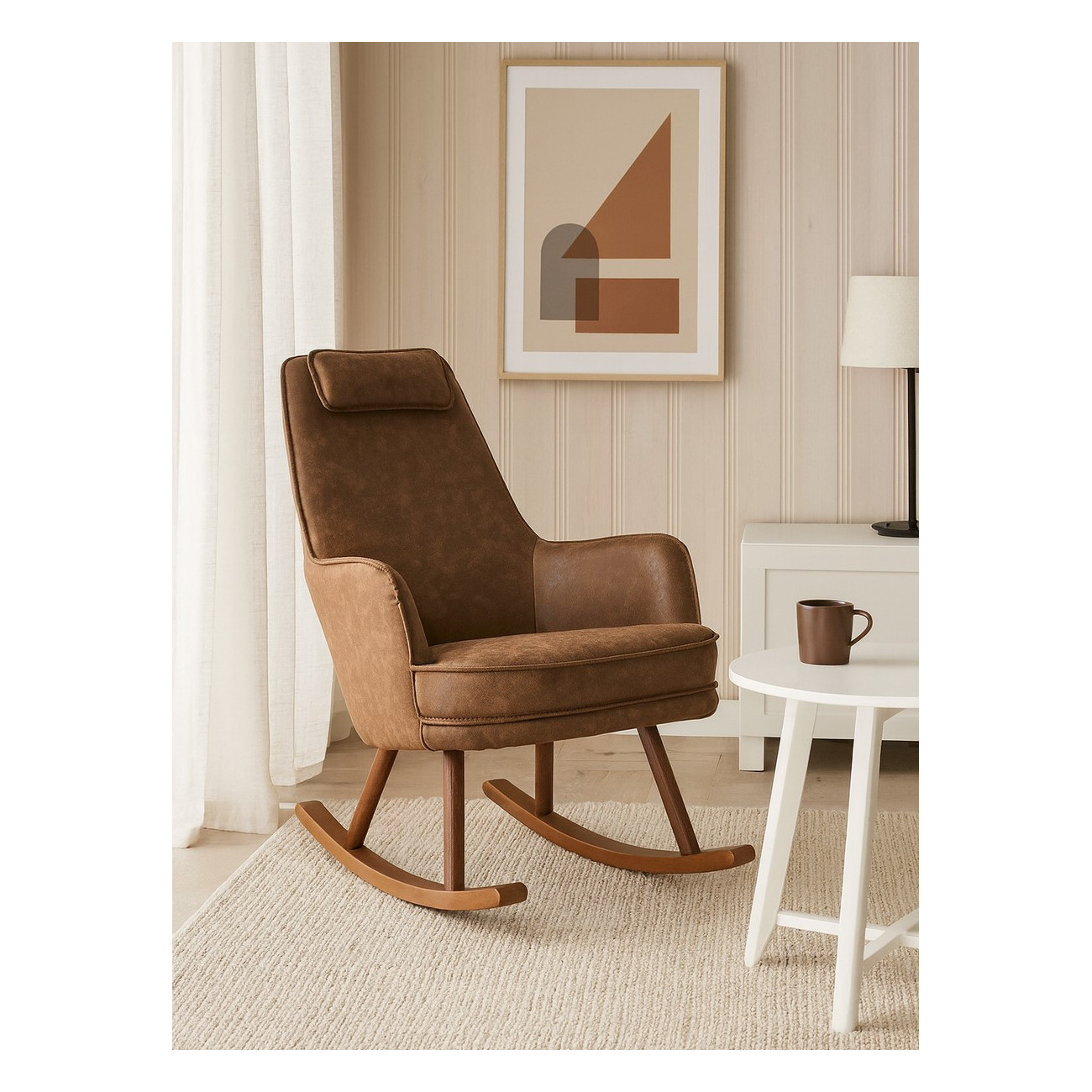 Light Brown Rocking Chair Rocking Chair Bourbon Brown