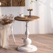 Small white side table, height 65 cm