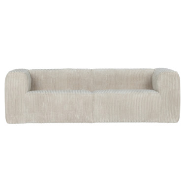 Perlgrau Sofa aus velours BEAN