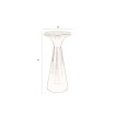 Table ronde plateau marbre