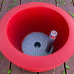 Vase rouge pour l'extérieur chez Vondom