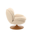Sillón de tela jaspeada beige MEMENTO