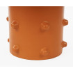 Small orange aluminum table 33 cm