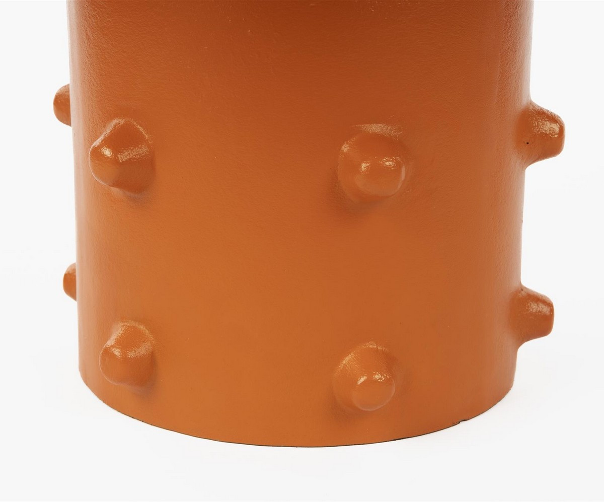 Mesita de aluminio naranja 33 cm