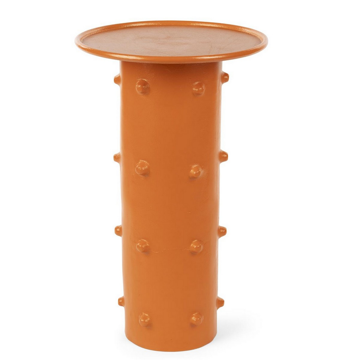 Mesita de aluminio naranja 33 cm