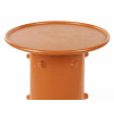 Kleiner Tisch aus orangefarbenem Aluminium 33 cm