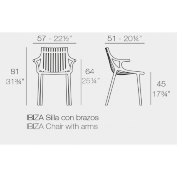 Chaise vondom ibiza blanche