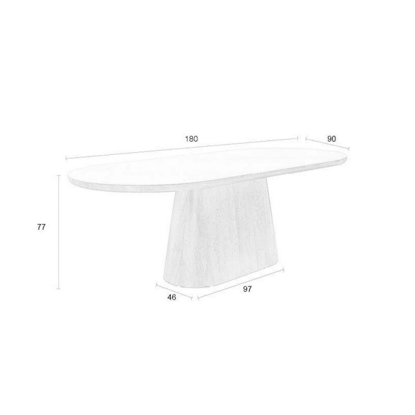 Table Repas Ovale Almira