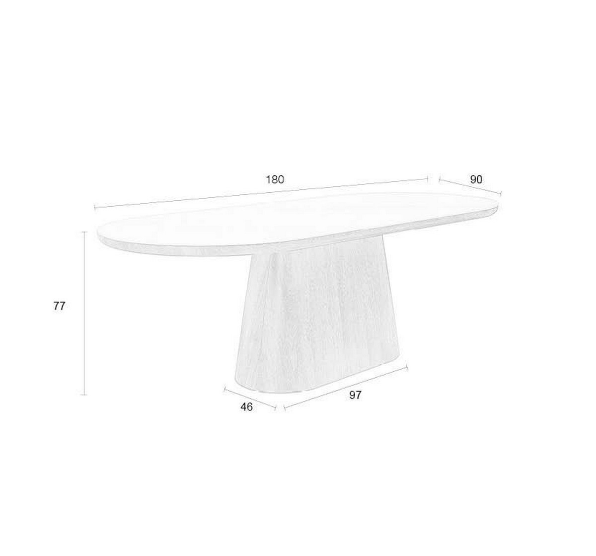Table Repas Ovale Almira