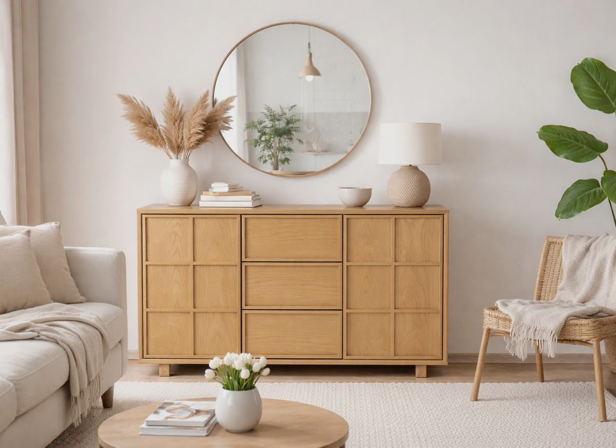 buffet bois scandinave 120 raster