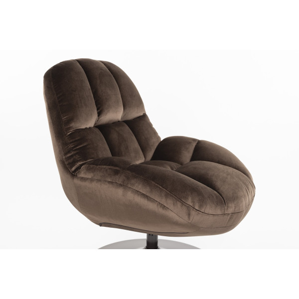 Fauteuil en velours doux