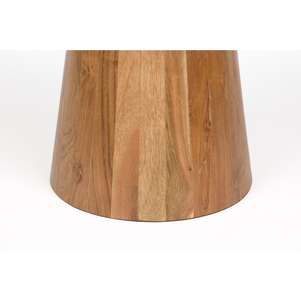 Table d'appoint ronde en acacia