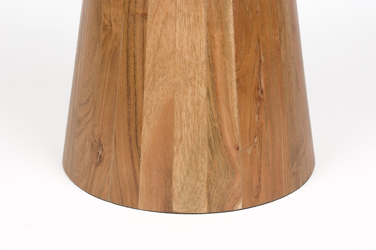 Table d'appoint ronde en acacia
