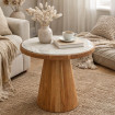 Table Mees en bois et marbre