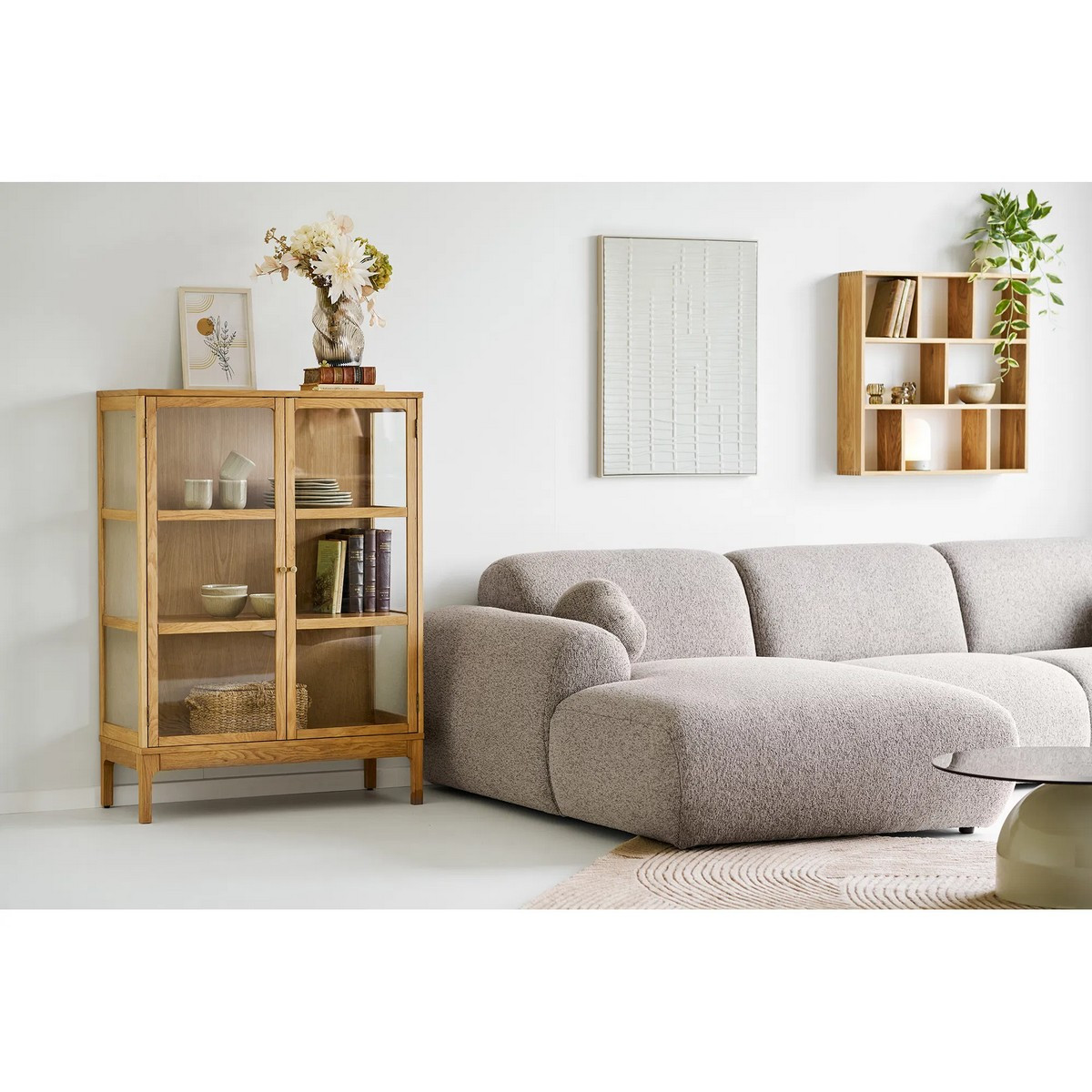 canapé design gris Clyde angle